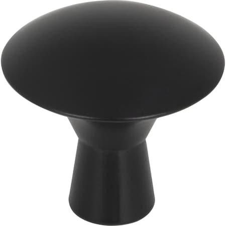 Elements 1-1/16" Diameter Matte Black Zachary Cabinet Mushroom Knob 988MB